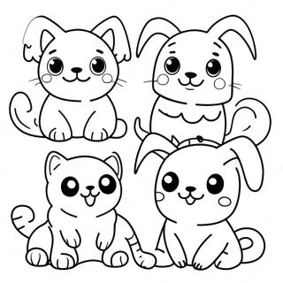 Cute Adopt Me Pets Coloring Page 10147-8276