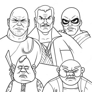 Bad Guys Coloring Pages