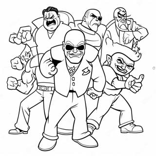 Bad Guys Coloring Page 10156-8280