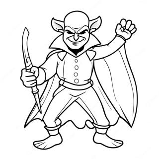 Sneaky Villain Coloring Page 10157-8283