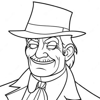 Sneaky Villain Coloring Page 10157-8284