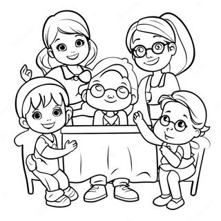 Adventurous Babysitters Club Coloring Page 10167-8287