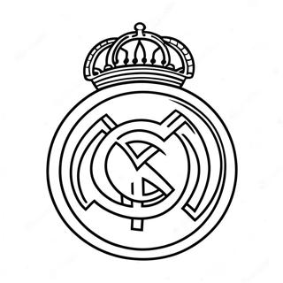 Real Madrid Logo Coloring Page 10176-8289