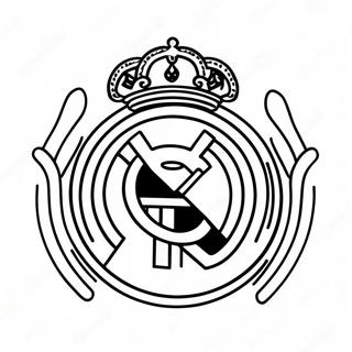 Real Madrid Logo Coloring Page 10176-8290