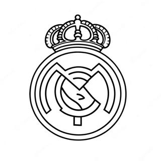 Real Madrid Logo Coloring Page 10176-8292