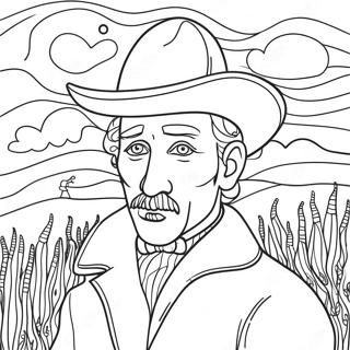 Van Gogh Coloring Pages