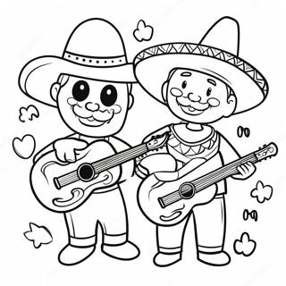 Cinco De Mayo Celebration Coloring Page 10206-8321