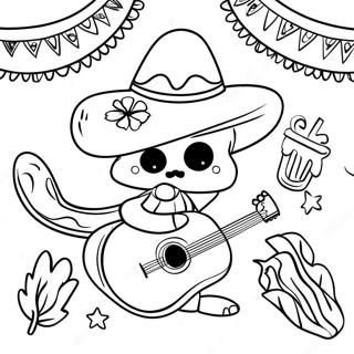 Cinco De Mayo Celebration Coloring Page 10206-8324