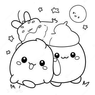 Cute Molang With Friends Coloring Page 10217-8331