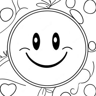 Smiley Face Coloring Page 1021-797