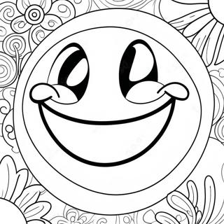 Smiley Face Coloring Page 1021-799