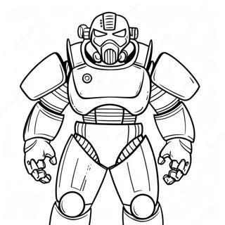 Fallout Power Armor Coloring Page 10287-8386