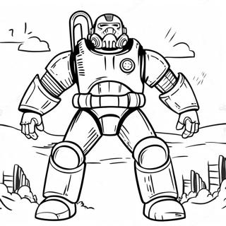 Fallout Power Armor Coloring Page 10287-8387