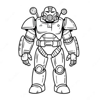 Fallout Power Armor Coloring Page 10287-8388