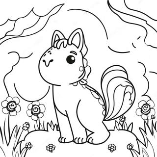 Whimsical W Coloring Page 10297-8394