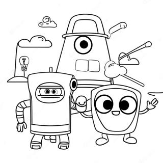 Colorful Storybots Adventure Coloring Page 10317-8410