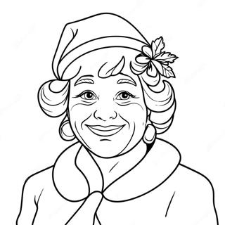 Mrs Claus Coloring Pages