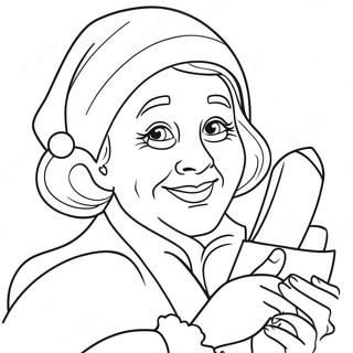 Mrs Claus Coloring Page 10336-8422