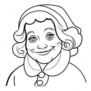 Mrs Claus Coloring Page 10336-8423