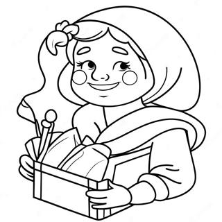 Mrs Claus Coloring Page 10336-8424