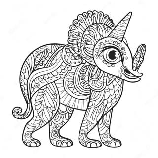 Alebrije Coloring Page 10356-8438