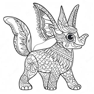 Alebrije Coloring Page 10356-8440