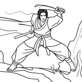 Itachi In Battle Pose Coloring Page 10367-8449