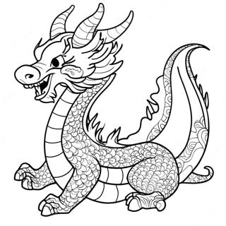 Chinese Dragon Coloring Page 10386-8457