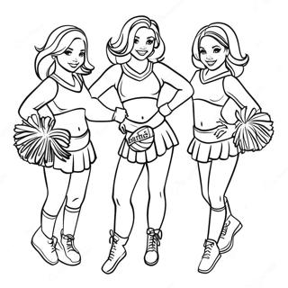 Buffalo Bills Cheerleaders Coloring Page 1042-845