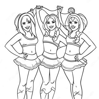 Buffalo Bills Cheerleaders Coloring Page 1042-846