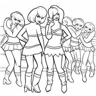 Buffalo Bills Cheerleaders Coloring Page 1042-847