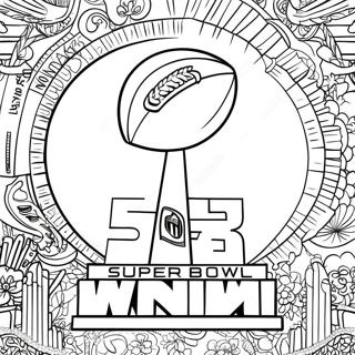 Super Bowl 58 Coloring Pages