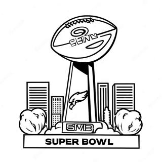 Super Bowl 58 Logo Coloring Page 10446-8510