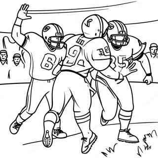 Exciting Super Bowl 58 Game Scene Coloring Page 10447-8514