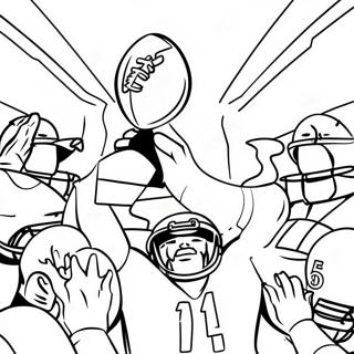 Exciting Super Bowl 58 Game Scene Coloring Page 10447-8515