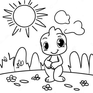 Sunny Monday Morning Coloring Page 10467-8529