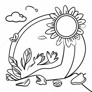 Sunny Monday Morning Coloring Page 10467-8531