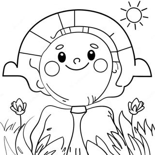 Sunny Monday Morning Coloring Page 10467-8532