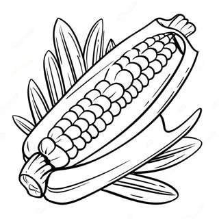 Corn On The Cob Coloring Page 10486-8549