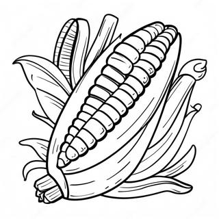 Corn On The Cob Coloring Page 10486-8550