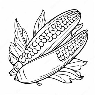 Corn On The Cob Coloring Page 10486-8552