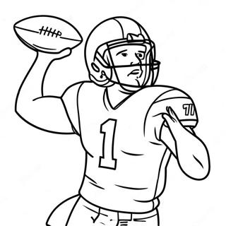 Josh Allen Throwing Football Coloring Page 10497-8553