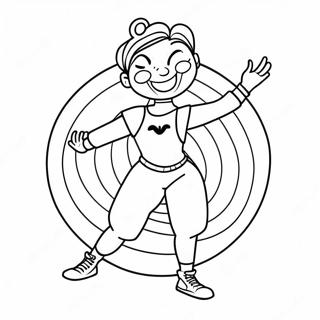 Funny Tik Tok Dancer Coloring Page 10507-8558