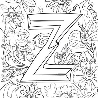 Letter Z Coloring Page 10546-8592