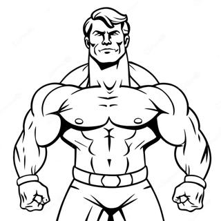 Strong Muscles Coloring Page 10557-8598