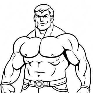 Strong Muscles Coloring Page 10557-8599