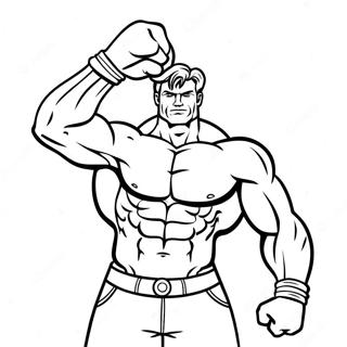 Strong Muscles Coloring Page 10557-8600