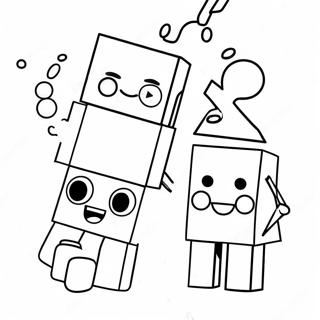 Alphablocks Fun Characters Coloring Page 10587-8622