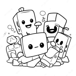 Alphablocks Fun Characters Coloring Page 10587-8623