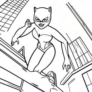 Catwoman Coloring Pages